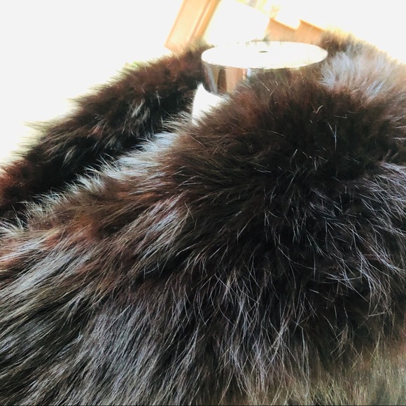 Vintage Fur Trim Cropped Cardigan - Picture 7 of 12